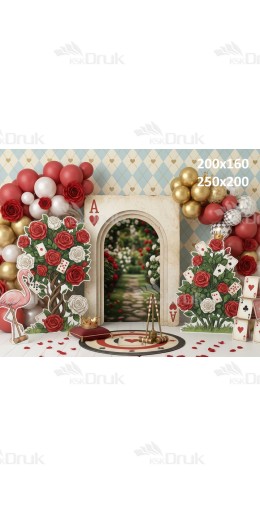 Tło fotograficzne „Królewska kraina kart – romantyczna bajkowa aranżacja” | UB_798